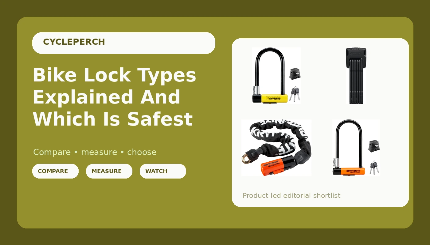 Bike Lock Types Explained And Which Is Safest - CyclePerch review with measurements and honest opinion