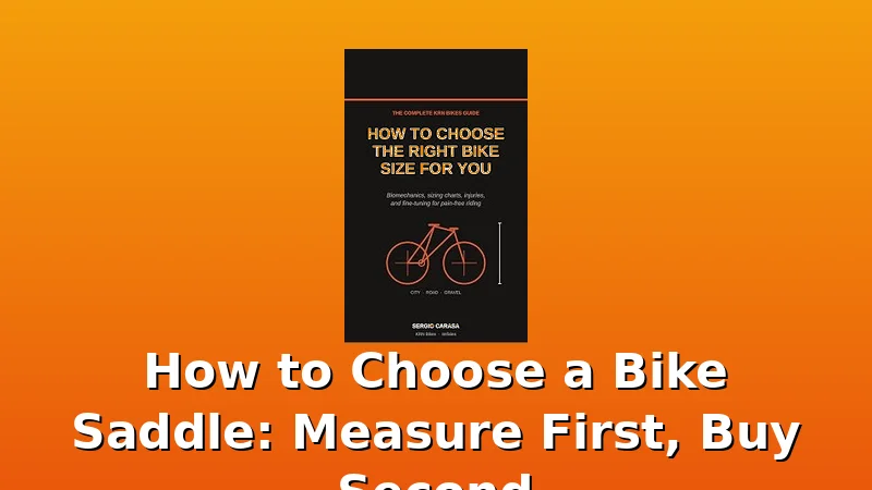 How to Choose a Bike Saddle: Measure First, Buy Second - CyclePerch review with measurements and honest opinion