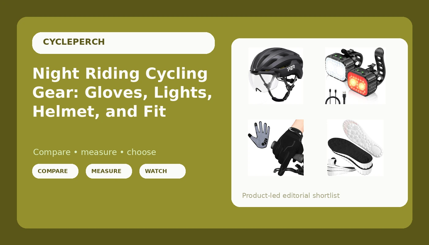 Night Riding Cycling Gear: Gloves, Lights, Helmet, and Fit