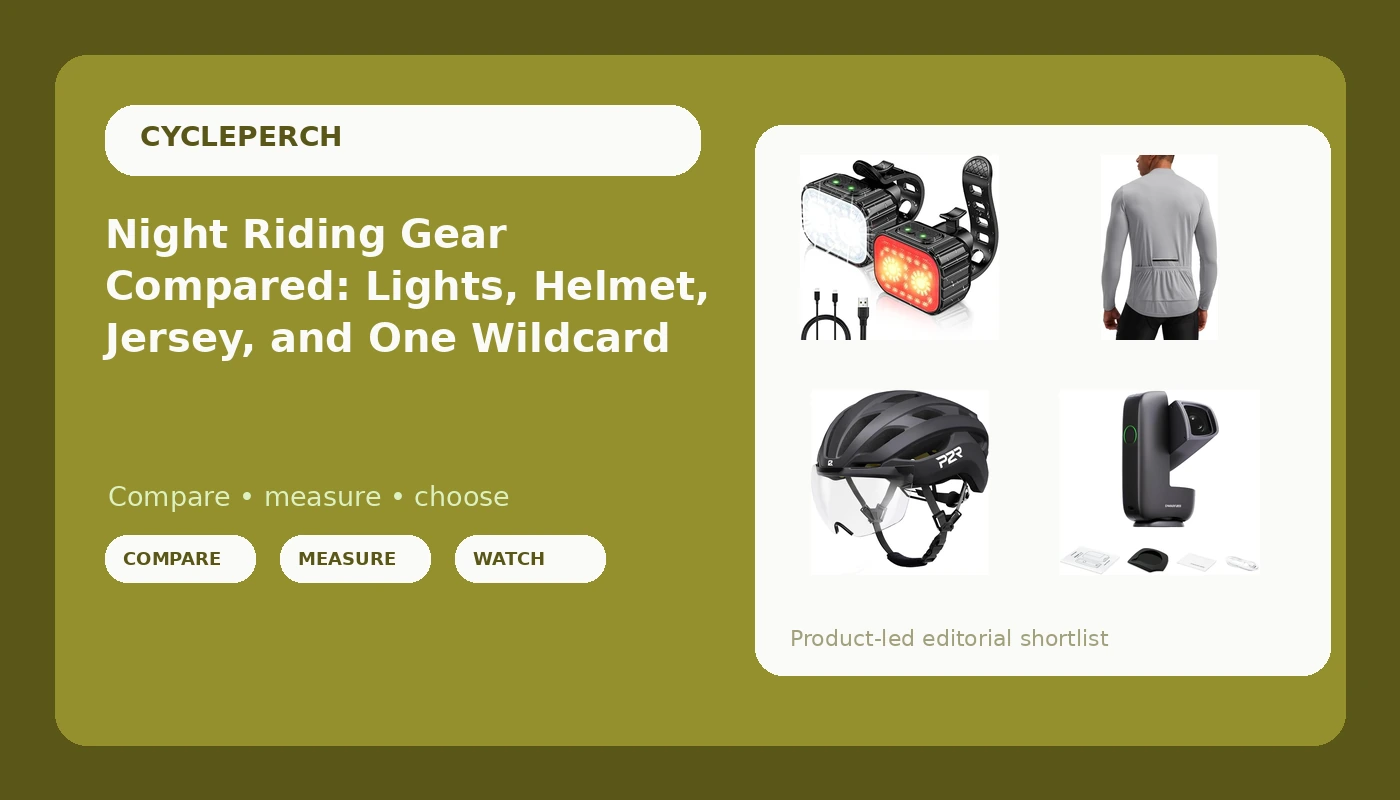 Night Riding Gear Compared: Lights, Helmet, Jersey, and One Wildcard
